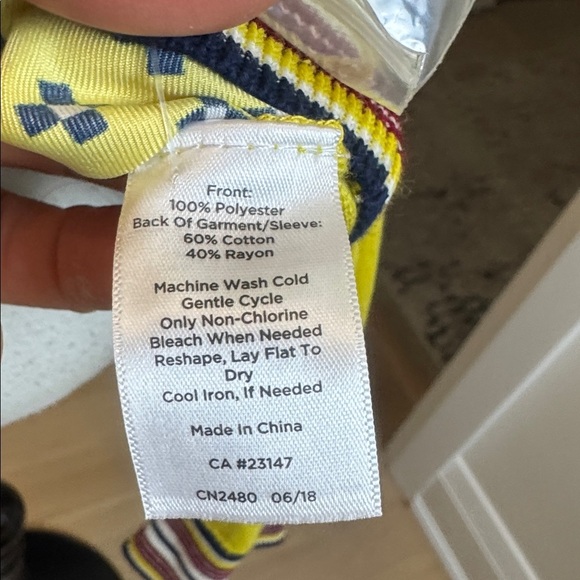 NWT Talbots Classics Yellow Patterned Cardigan size Pettit M - Picture 4 of 5